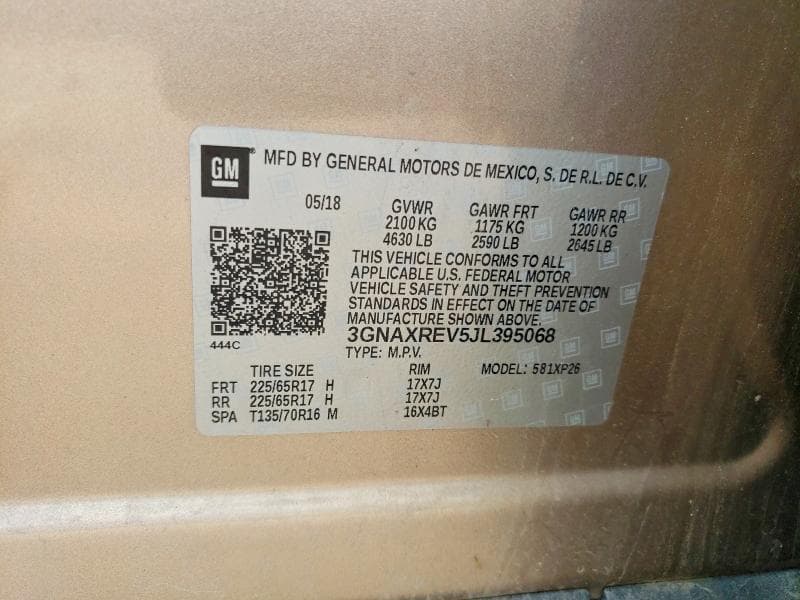 2018 CHEVROLET EQUINOX LS 13