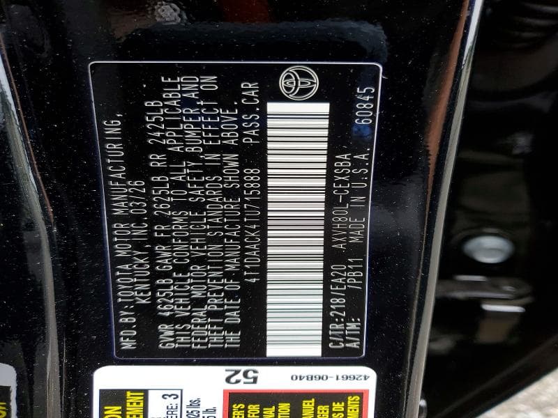 2026 TOYOTA CAMRY SE 13