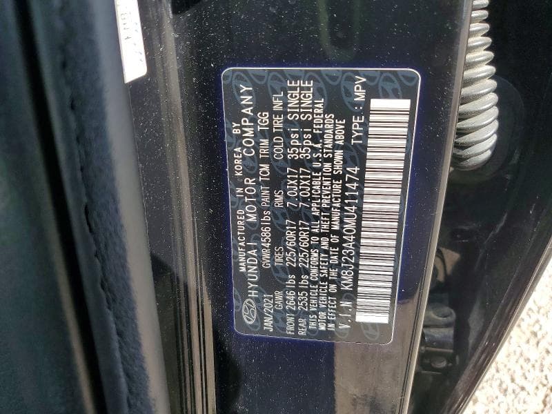 2021 HYUNDAI TUCSON SE 14