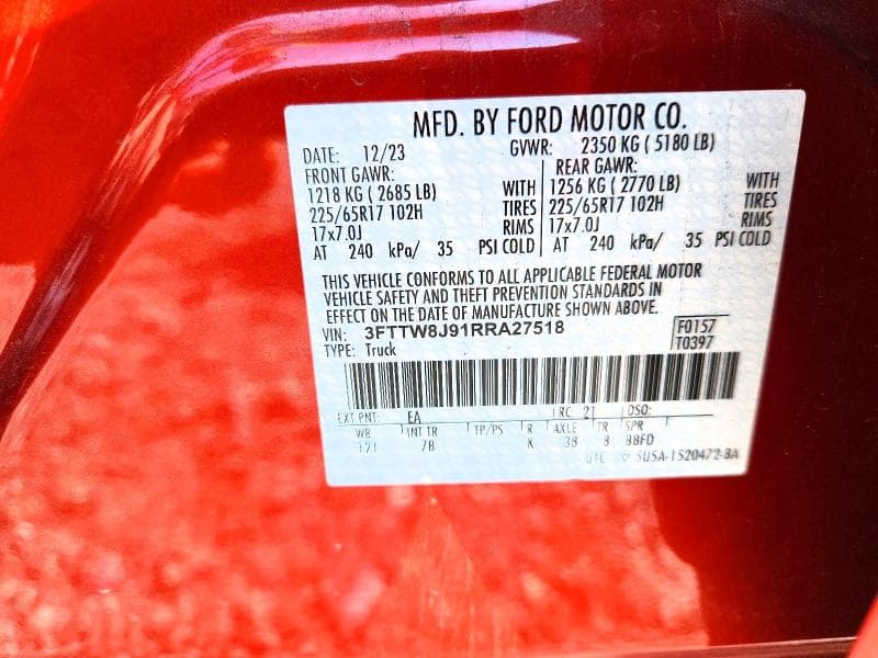 2024 FORD MAVERICK XLT XLT 12