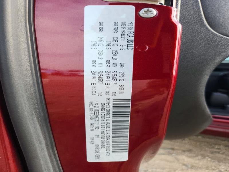 2019 DODGE GRAND CARAVAN GT 14