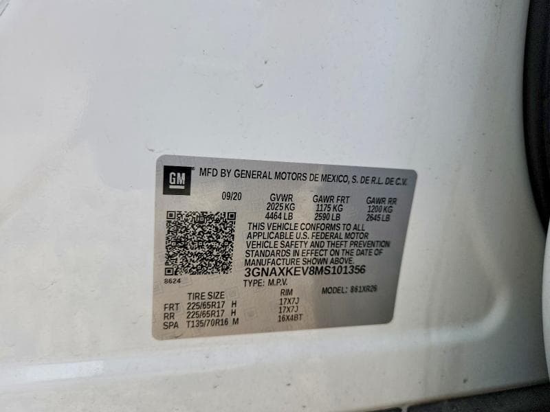 2021 CHEVROLET EQUINOX LT 13