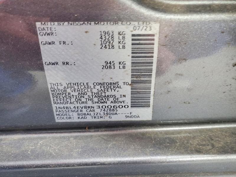 2024 NISSAN ALTIMA SL 12