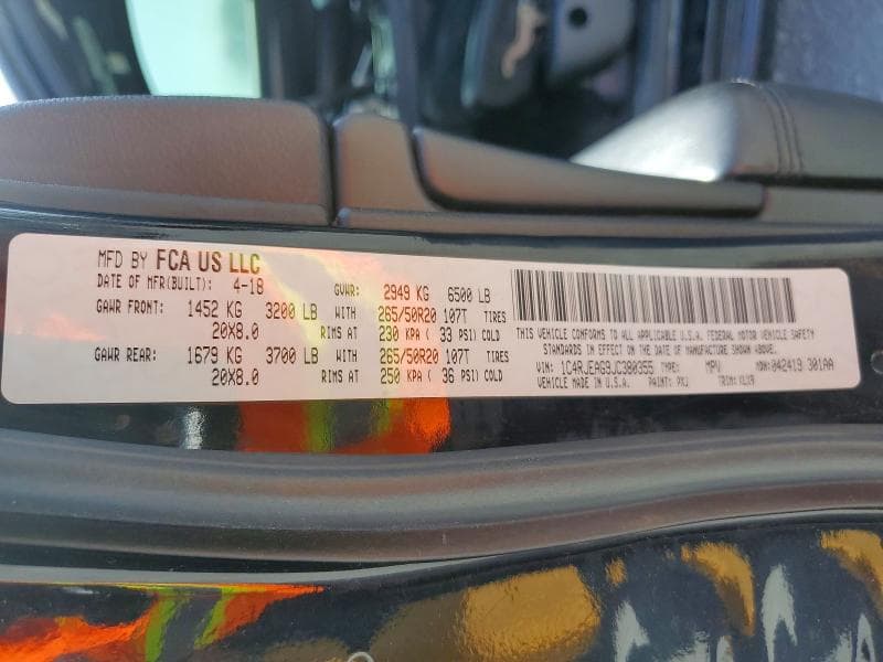 2018 JEEP GRAND CHEROKEE LAREDO LAREDO 13
