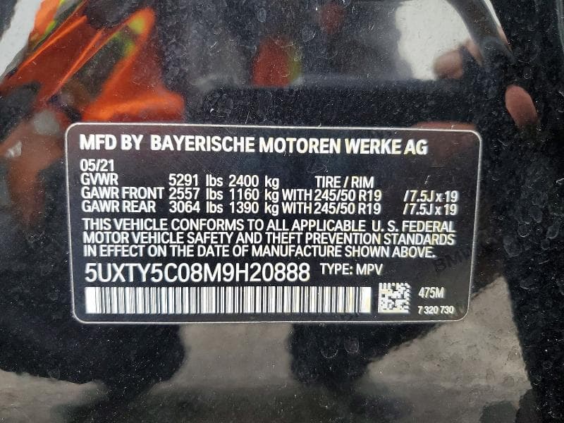 2021 BMW X3 XDRIVE30I 13