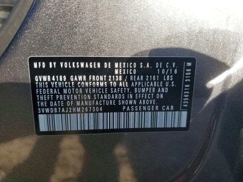 2017 VOLKSWAGEN JETTA SE 12