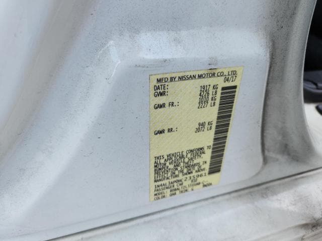 2017 NISSAN ALTIMA 2.5 SL 12