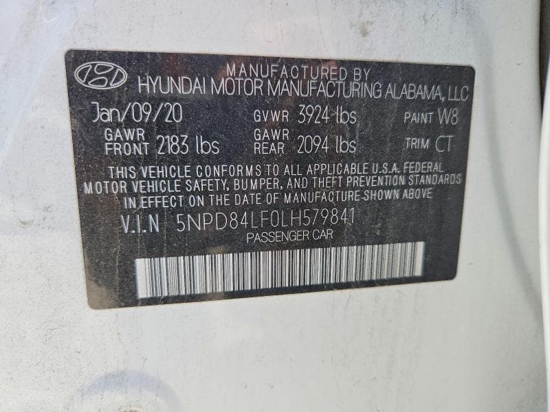 2020 HYUNDAI ELANTRA SEL 12