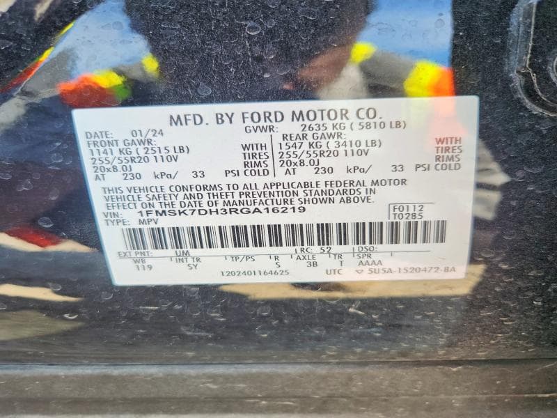 2024 FORD EXPLORER XLT 14