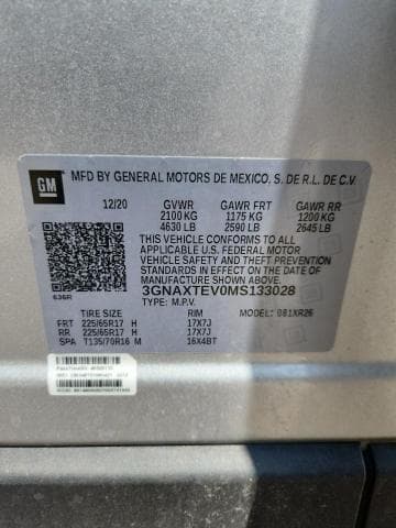 2021 CHEVROLET EQUINOX LT 13