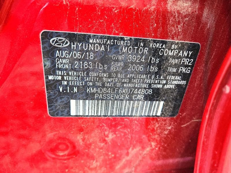 2019 HYUNDAI ELANTRA SEL SEL 13