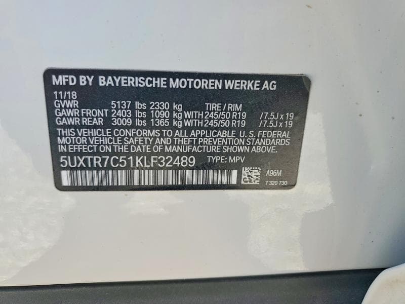 2019 BMW X3 SDRIVE30I SDRIVE30I 13