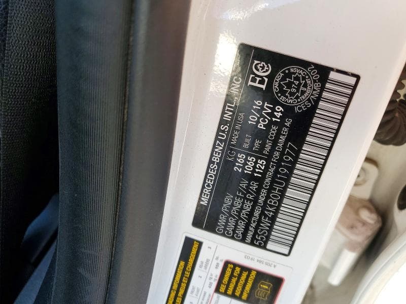 2017 MERCEDES-BENZ C 300 4MATIC 300 4MATIC 12