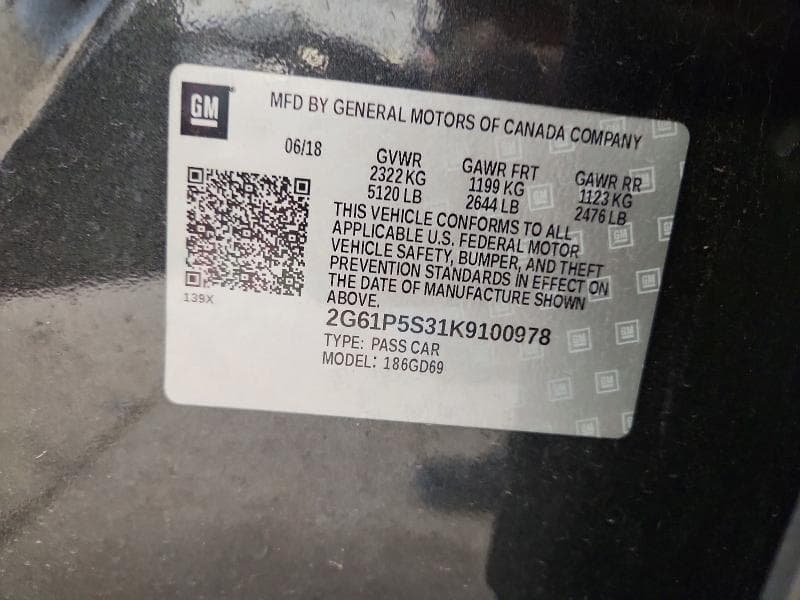 2019 CADILLAC XTS PREMIUM LUXURY 13