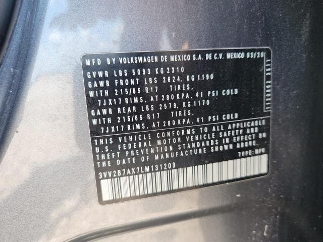 2020 VOLKSWAGEN TIGUAN SE 13