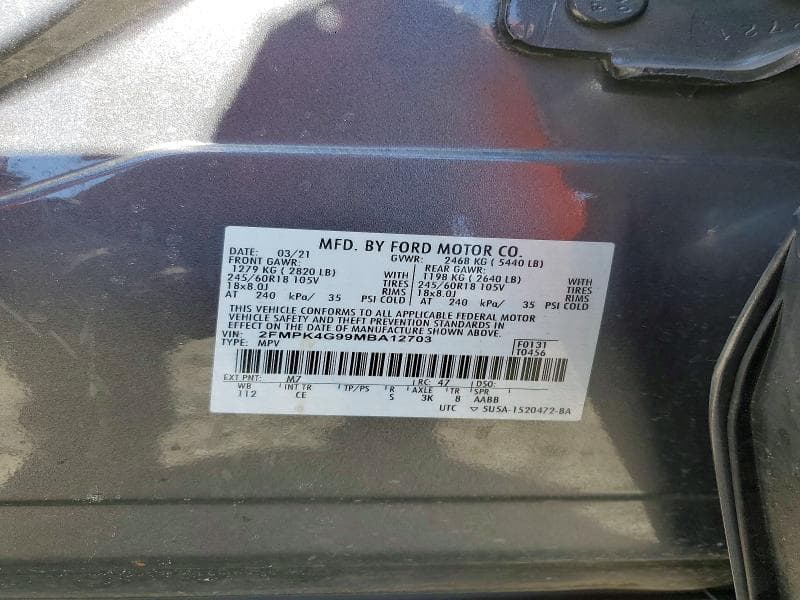 2021 FORD EDGE SE 13