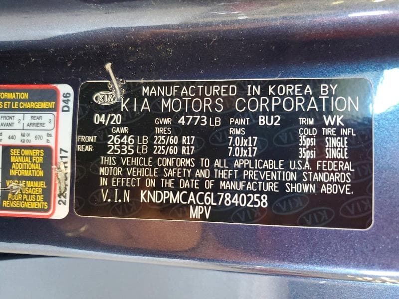 2020 KIA SPORTAGE LX 14