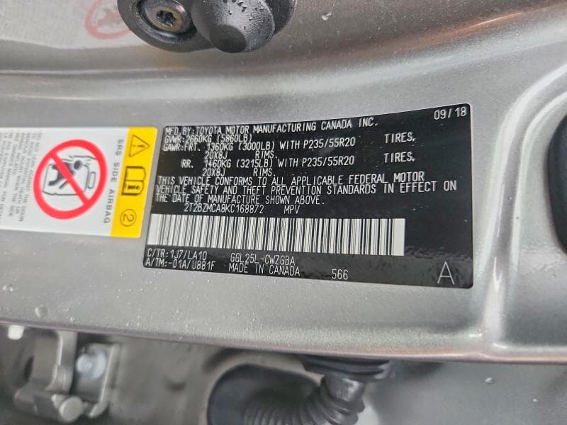 2019 LEXUS RX 350 BASE 13