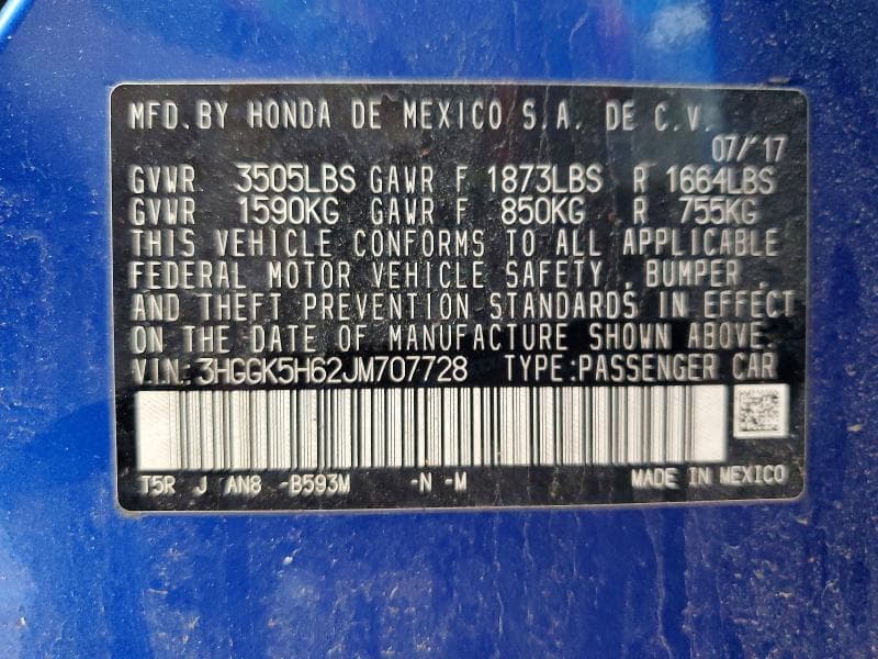 2018 HONDA FIT SPORT 12