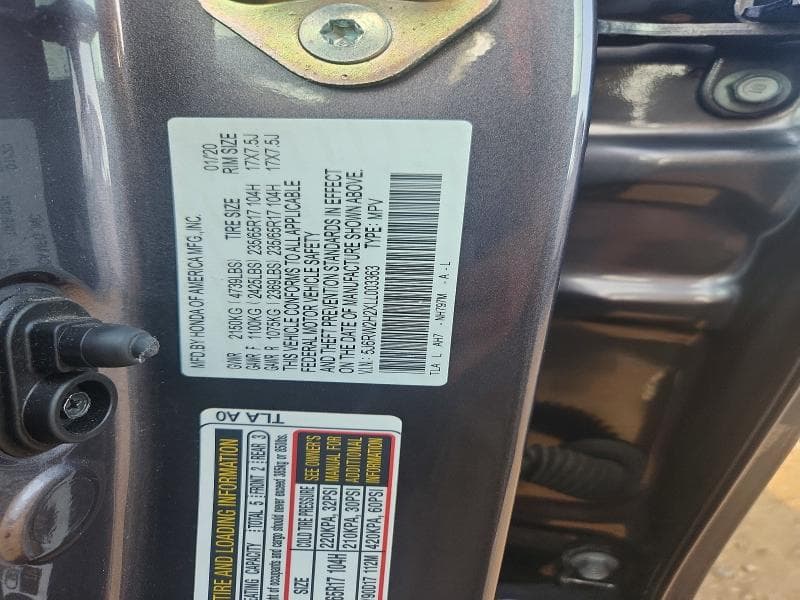 2020 HONDA CR-V LX 12