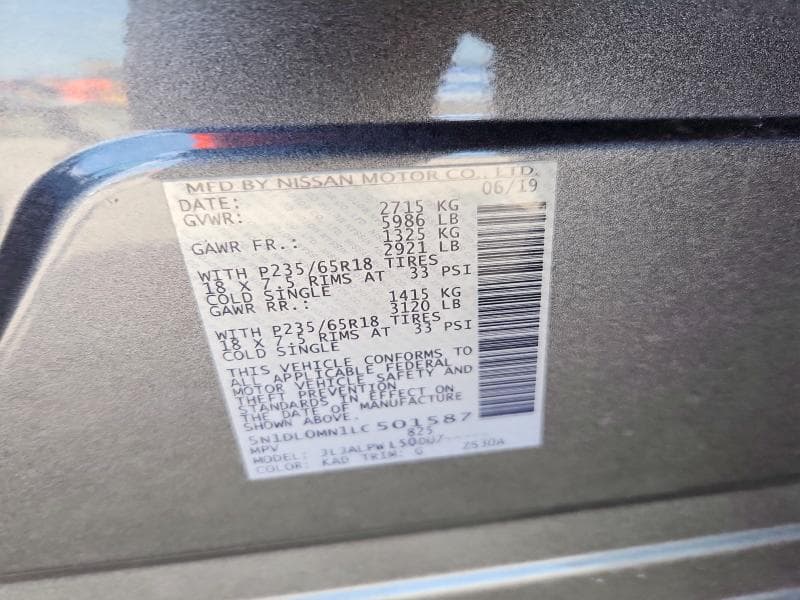 2020 INFINITI QX60 PURE 13