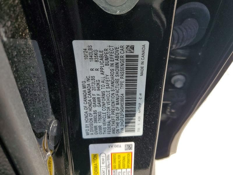 2025 HONDA CIVIC SPORT 12