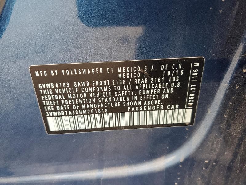 2017 VOLKSWAGEN JETTA SE 12