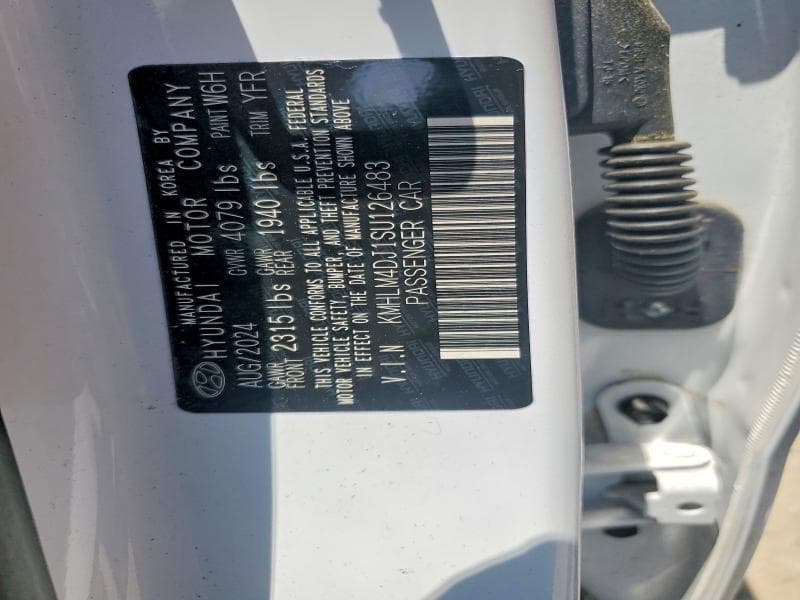 2025 HYUNDAI ELANTRA HYBRID BLUE 12