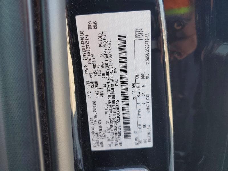 2018 FORD ESCAPE TITANIUM 13