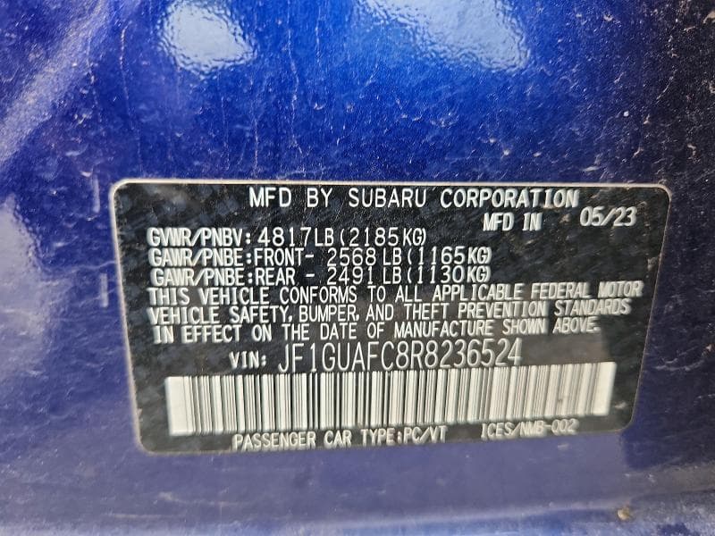 2024 SUBARU IMPREZA SPORT 13