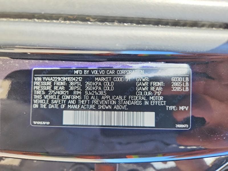 2021 VOLVO XC90 T6 MOMENTUM 13
