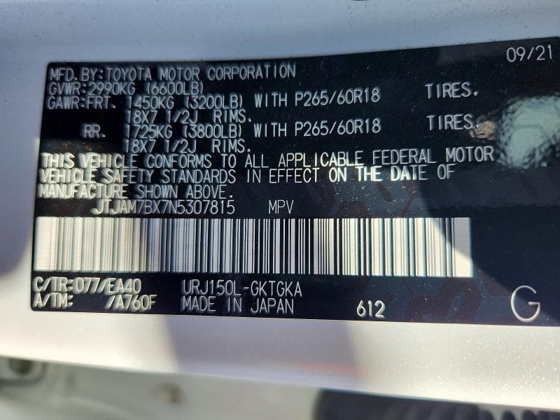 2022 LEXUS GX 460 13