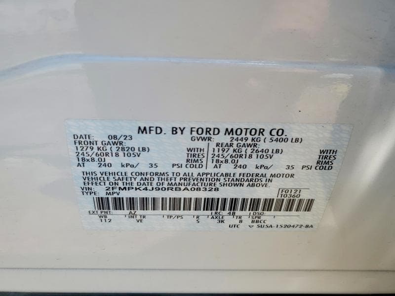 2024 FORD EDGE SEL 13