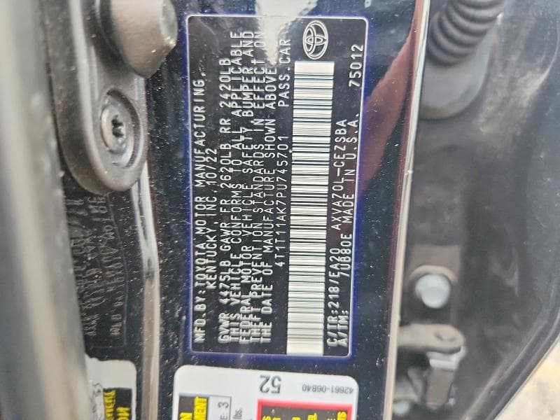 2023 TOYOTA CAMRY SE 12