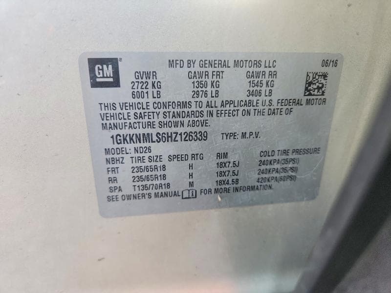 2017 GMC ACADIA SLT-1 13