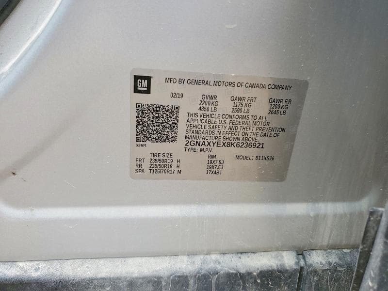 2019 CHEVROLET EQUINOX PREMIER PREMIER 13