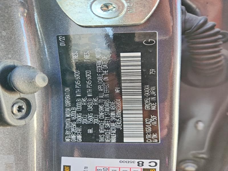 2022 TOYOTA 4RUNNER LIMITED 12