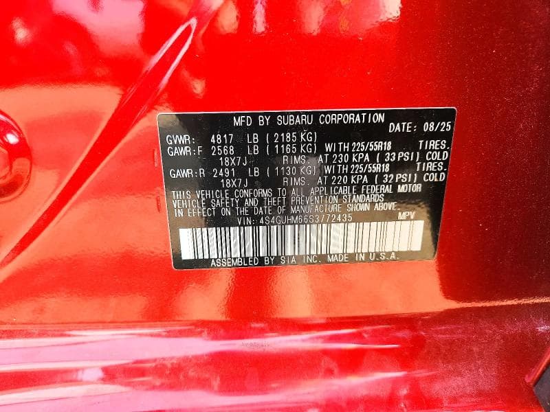 2025 SUBARU CROSSTREK LIMITED 13
