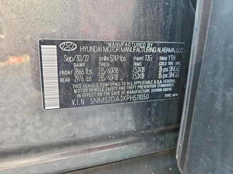 2023 HYUNDAI SANTA FE SEL 12