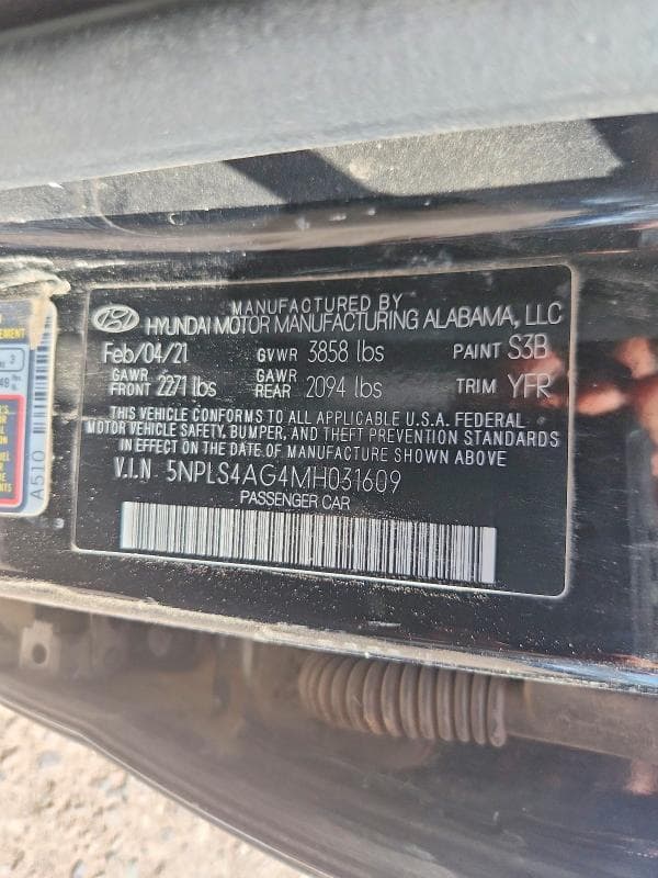 2021 HYUNDAI ELANTRA SEL 12