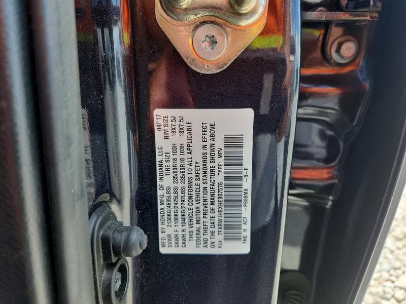 2017 HONDA CR-V EXL 13