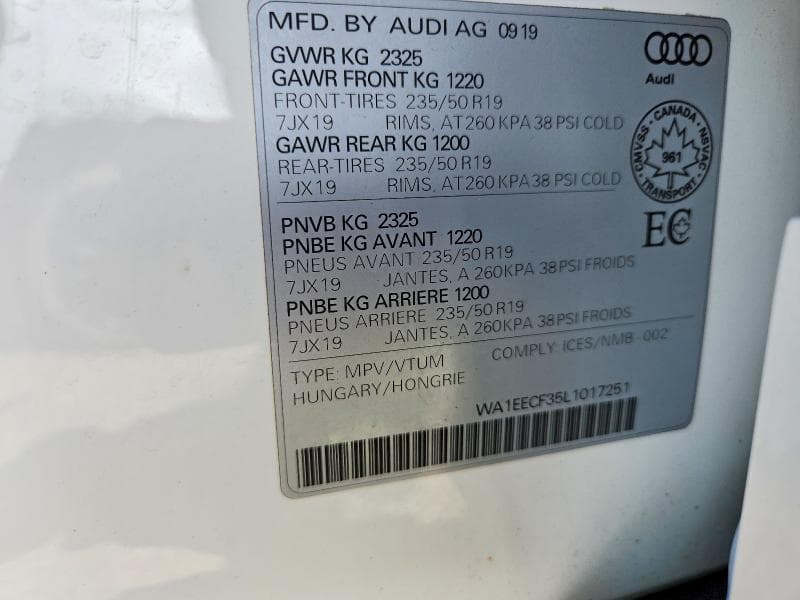 2020 AUDI Q3 PREMIUM PLUS S-LINE 14