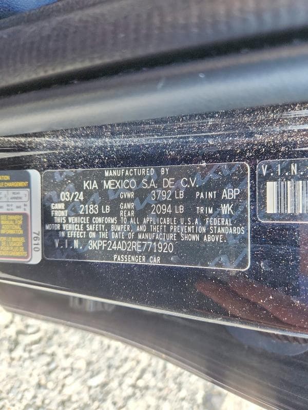 2024 KIA FORTE LXS 13