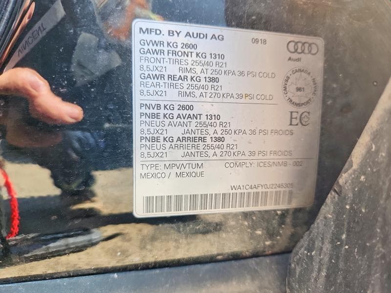2018 AUDI SQ5 PRESTIGE 13