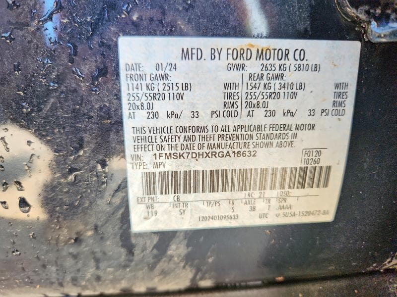 2024 FORD EXPLORER XLT 13