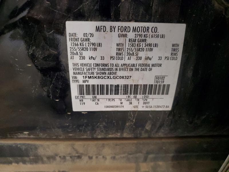 2020 FORD EXPLORER ST ST 13