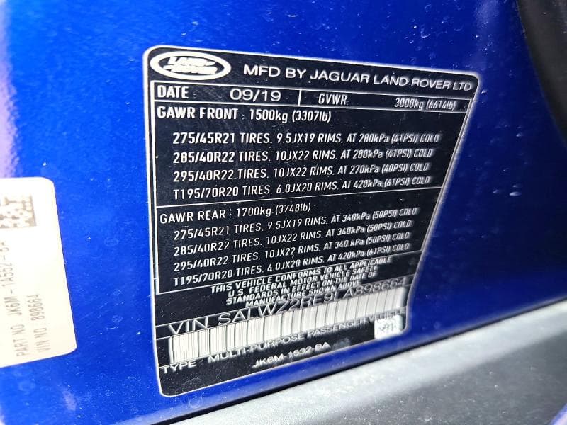 2020 LAND ROVER RANGE ROVER SPORT SVR SVR 13