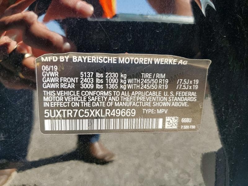 2019 BMW X3 SDRIVE30I 13