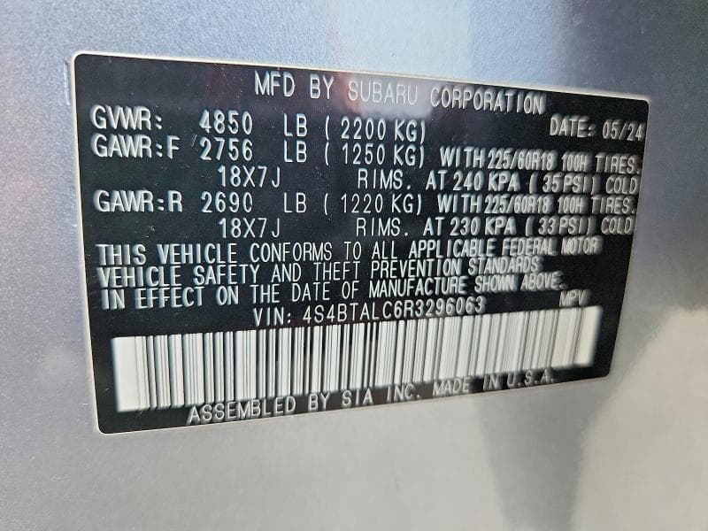 2024 SUBARU OUTBACK ONYX EDITION 13