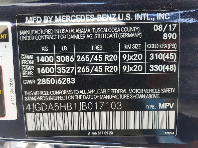2018 MERCEDES-BENZ GLE 350 4MATIC 350 4MATIC 14